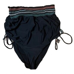 Swim by Cacique Women’s Black Swim Bottom with Smocked Waistband Size 20